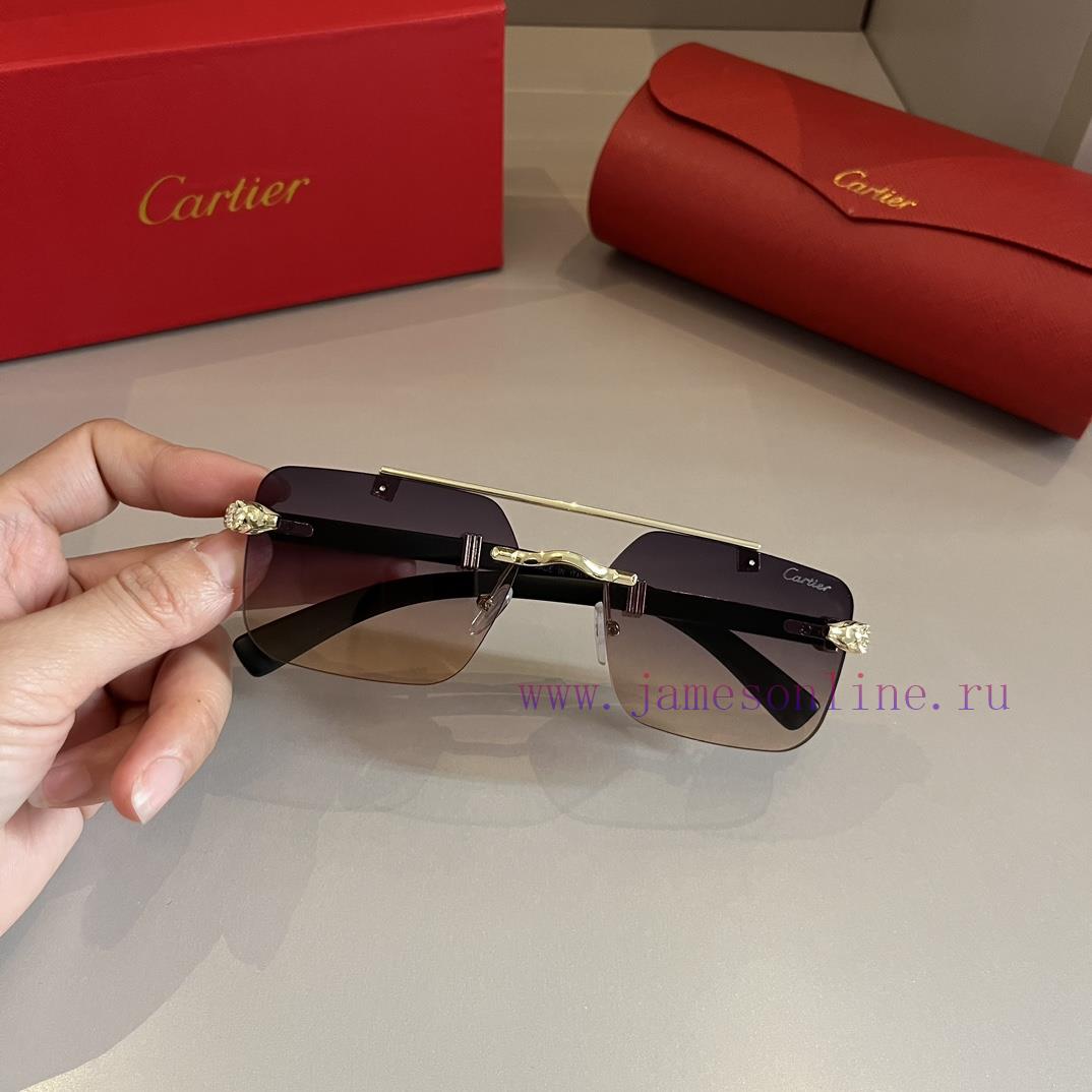 Cartier's precious sunglasses are made of metal material, PC frame, and have ten frameless lnuvtipwh - Image 5