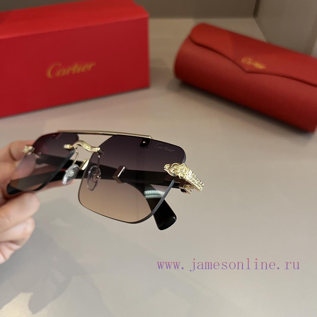 Cartier's precious sunglasses are made of metal material, PC frame, and have ten frameless lnuvtipwh - Image 6