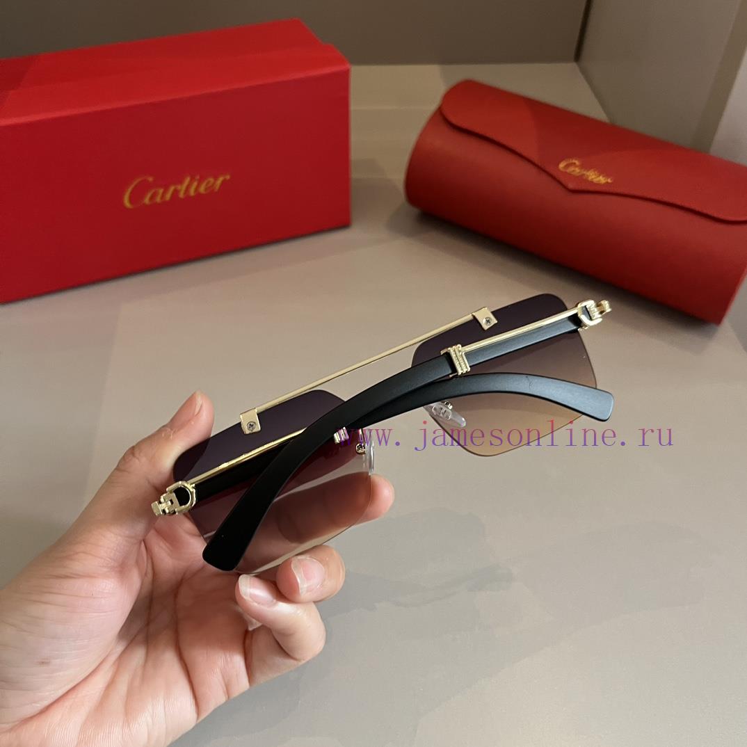 Cartier's precious sunglasses are made of metal material, PC frame, and have ten frameless lnuvtipwh - Image 7
