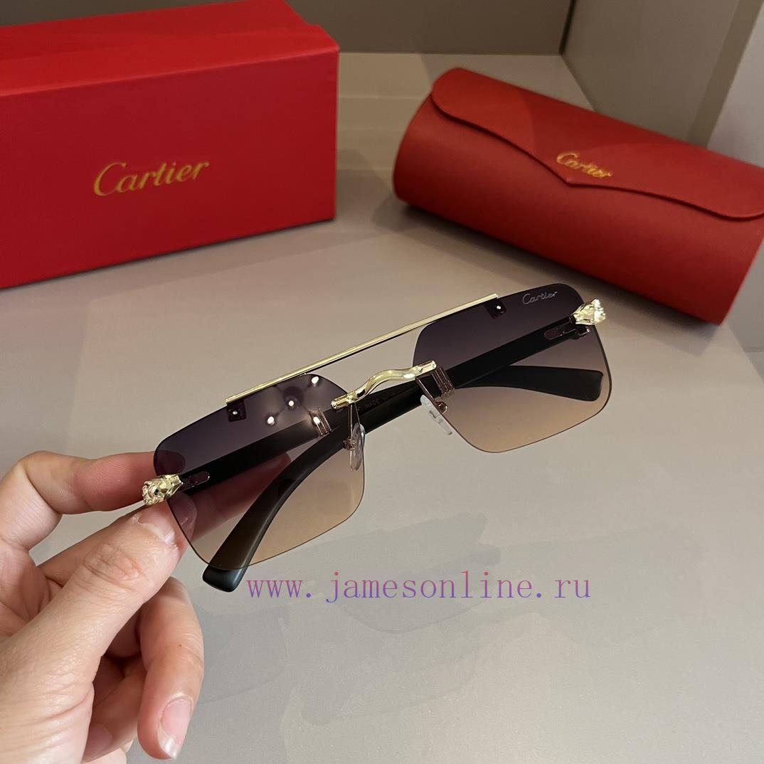 Cartier's precious sunglasses are made of metal material, PC frame, and have ten frameless lnuvtipwh - Image 8