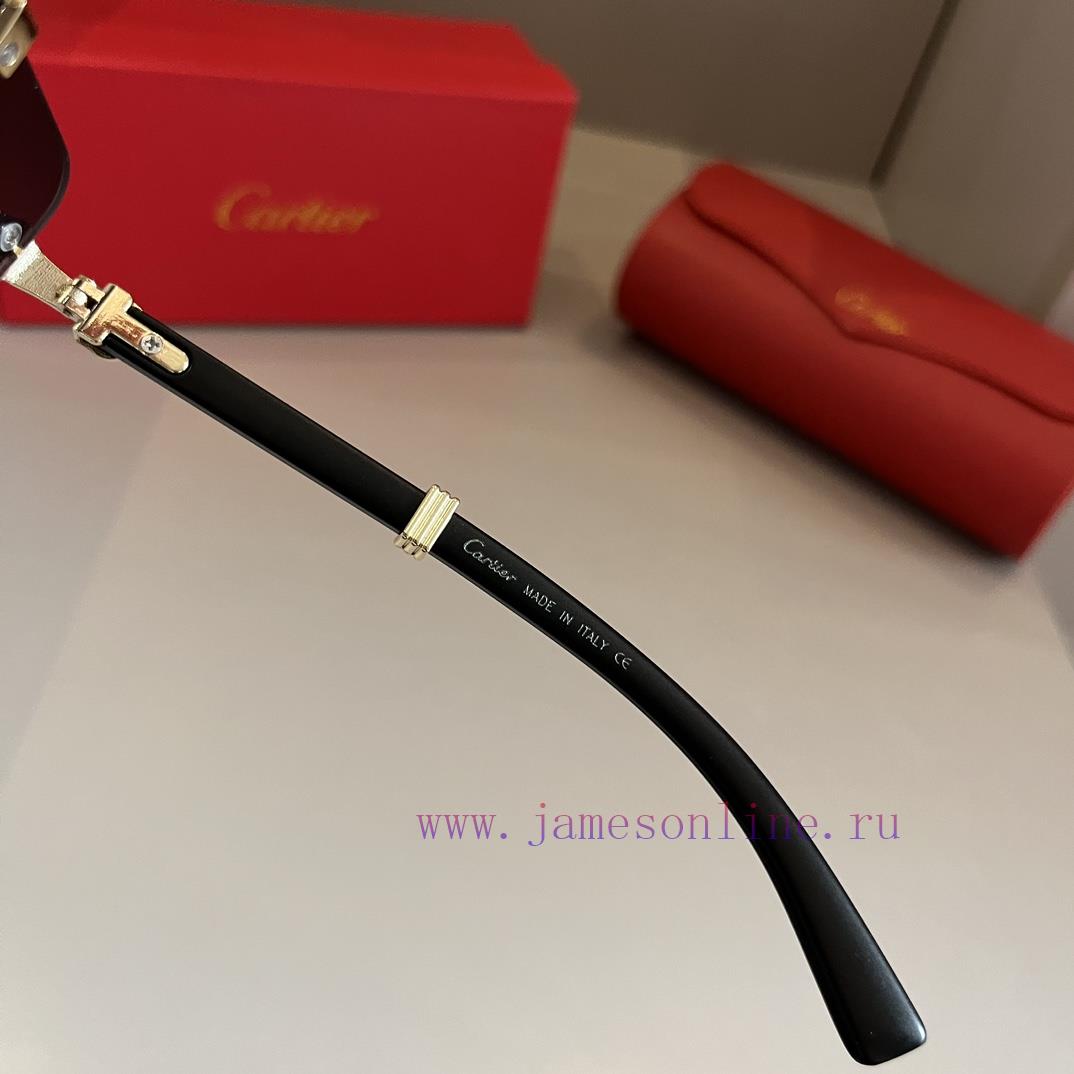 Cartier's precious sunglasses are made of metal material, PC frame, and have ten frameless lnuvtipwh - Image 10