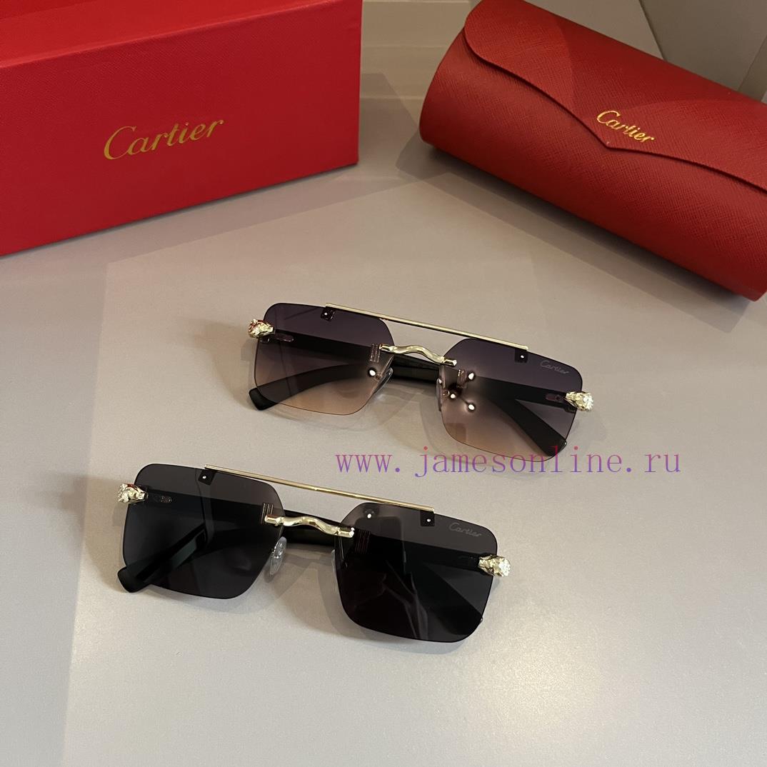 Cartier's precious sunglasses are made of metal material, PC frame, and have ten frameless lnuvtipwh - Image 11