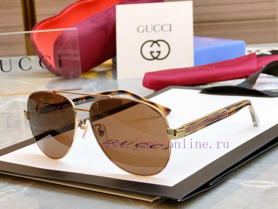 Colorful and high-quality Gucci GG0528S ultra classic toad style high-quality new metal sungi7m3r8xg - Image 7