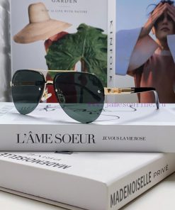 Lv Louis Vuitton 2024 Metal Elliptical Half Frame Sunglasses for Men and Women Sunshade Sung525ww20j