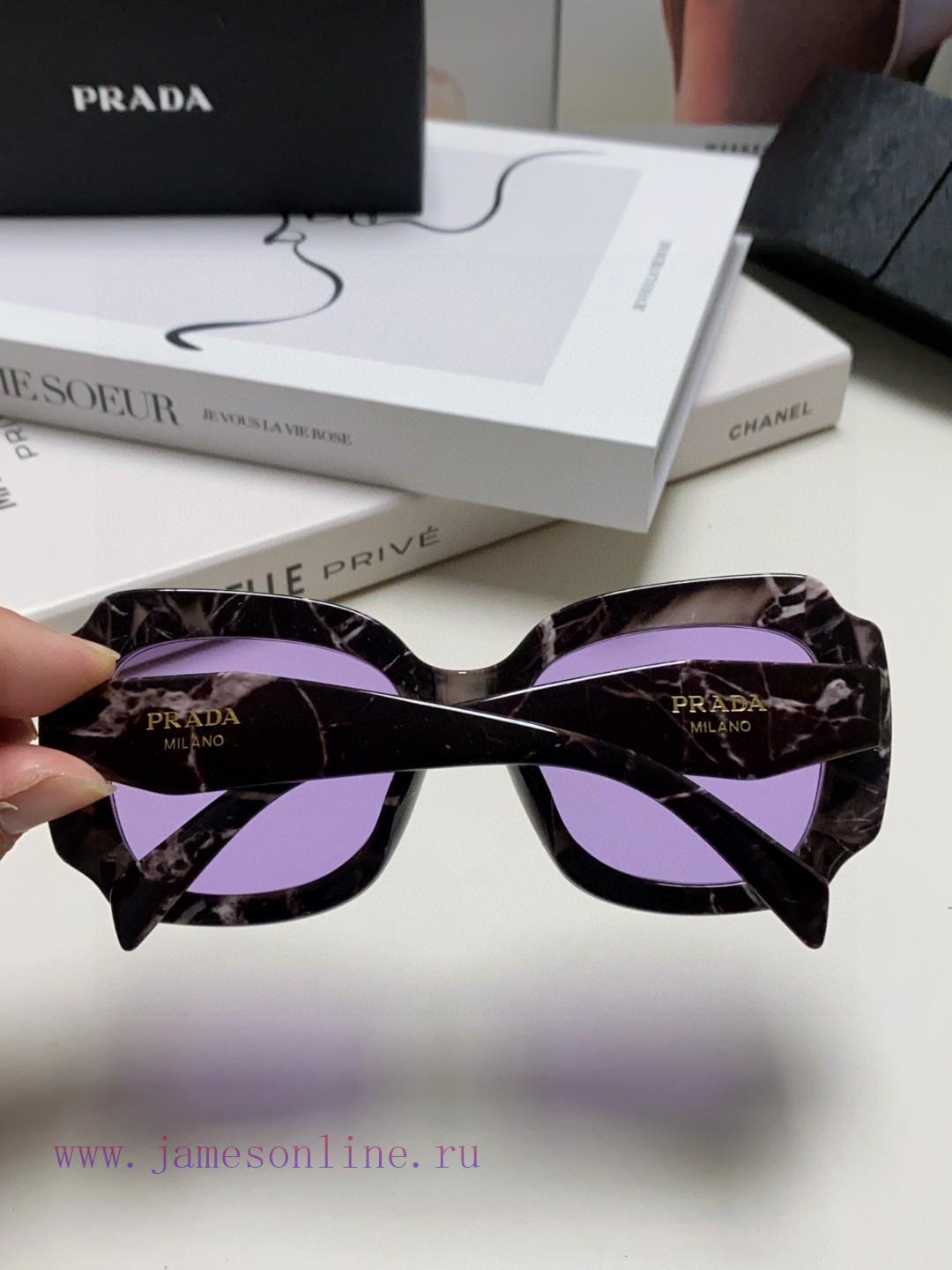 PRADA Sunglasses SPR16YSF Women's Multi sided Large Frame Casual Art Lucky Clover Sunglassesufjtppjx - Image 6