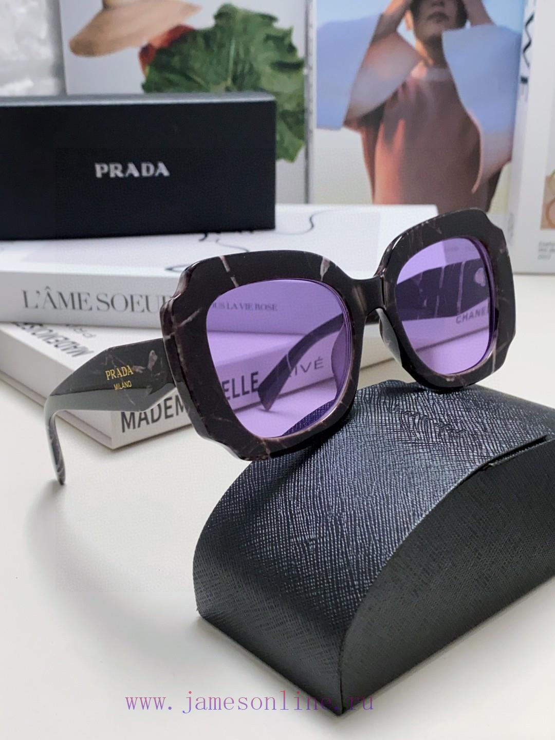PRADA Sunglasses SPR16YSF Women's Multi sided Large Frame Casual Art Lucky Clover Sunglassesufjtppjx - Image 9