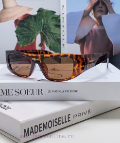 PRADA 2024 new retro rectangular integrated sunglasses, sweet, cool, spicy, concave shaped sp1ggmq6y