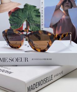 Prada 2024 new sunglasses for men and women, UV resistant retro board, cat eye sunglasses, cping6tbj