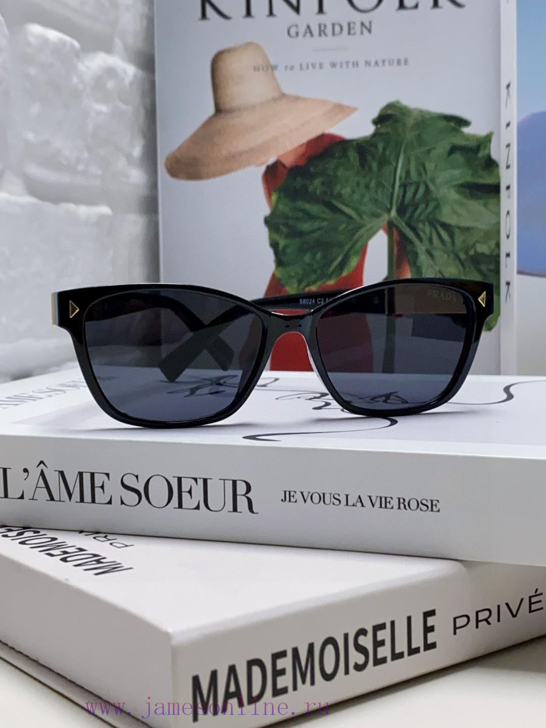Prada 2024 New Sunglasses Men's Retro Fashion Sunglasses Men's and Women's Large Frame Drivitc91d7oc - Image 3