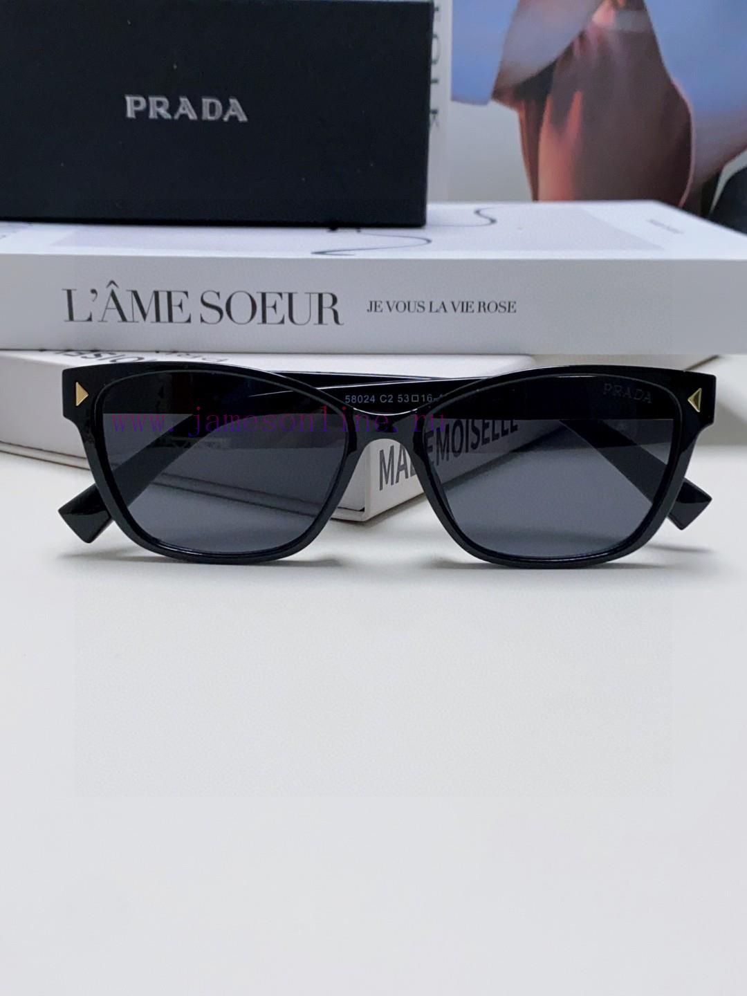 Prada 2024 New Sunglasses Men's Retro Fashion Sunglasses Men's and Women's Large Frame Drivitc91d7oc - Image 8