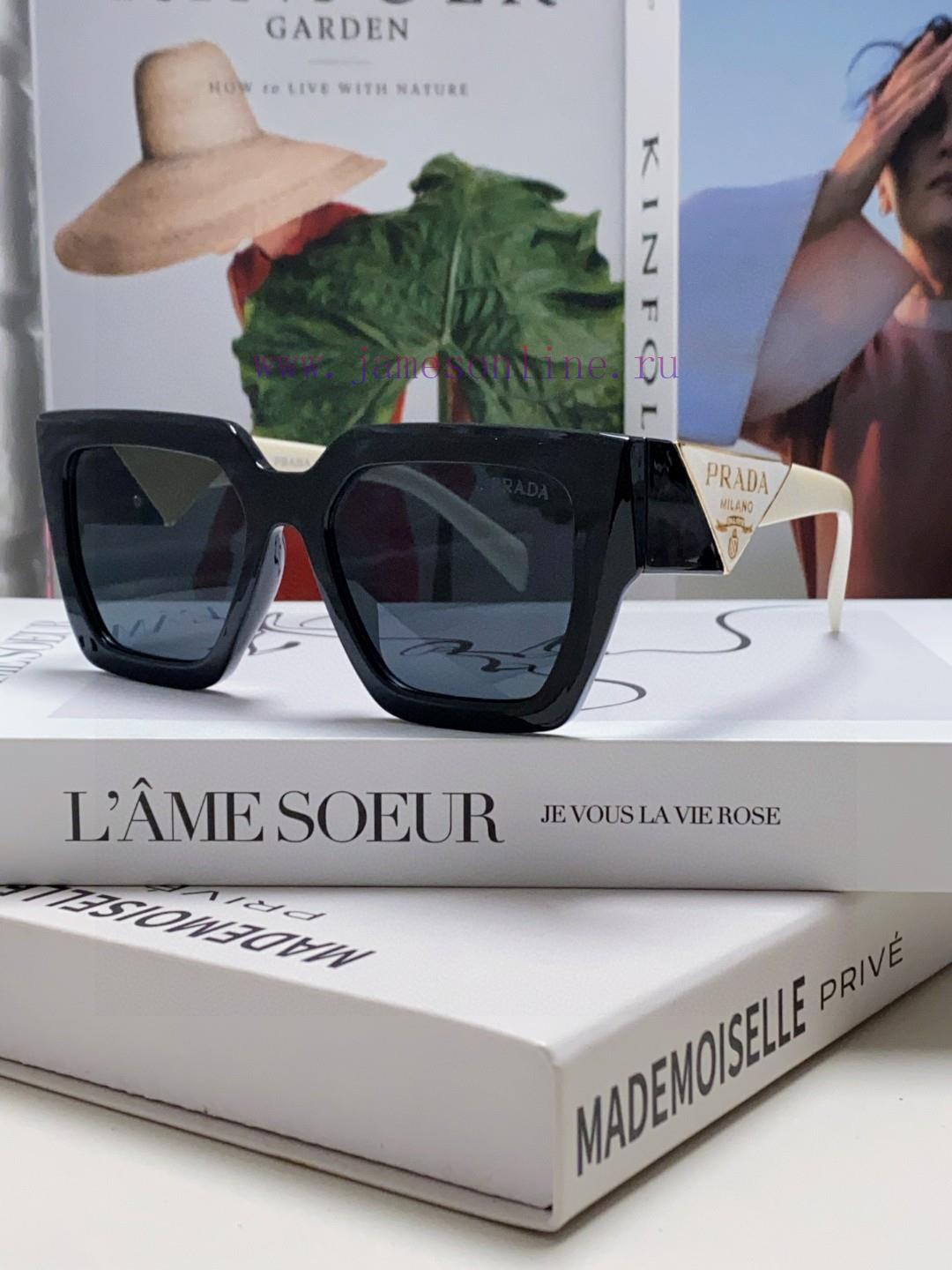 Prada 2024 New Fashionable Square Driving Sunglasses for Men and Women with Large Frame PR Hwn4rfa54