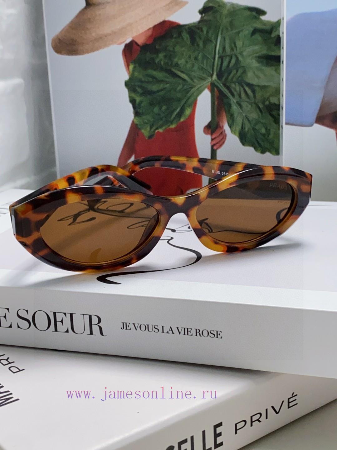 Prada Sunglasses Star Tan Jianci Same Style Fashion Trendy Men's and Women's Glasses PR Sungif7xdkrk - Image 4
