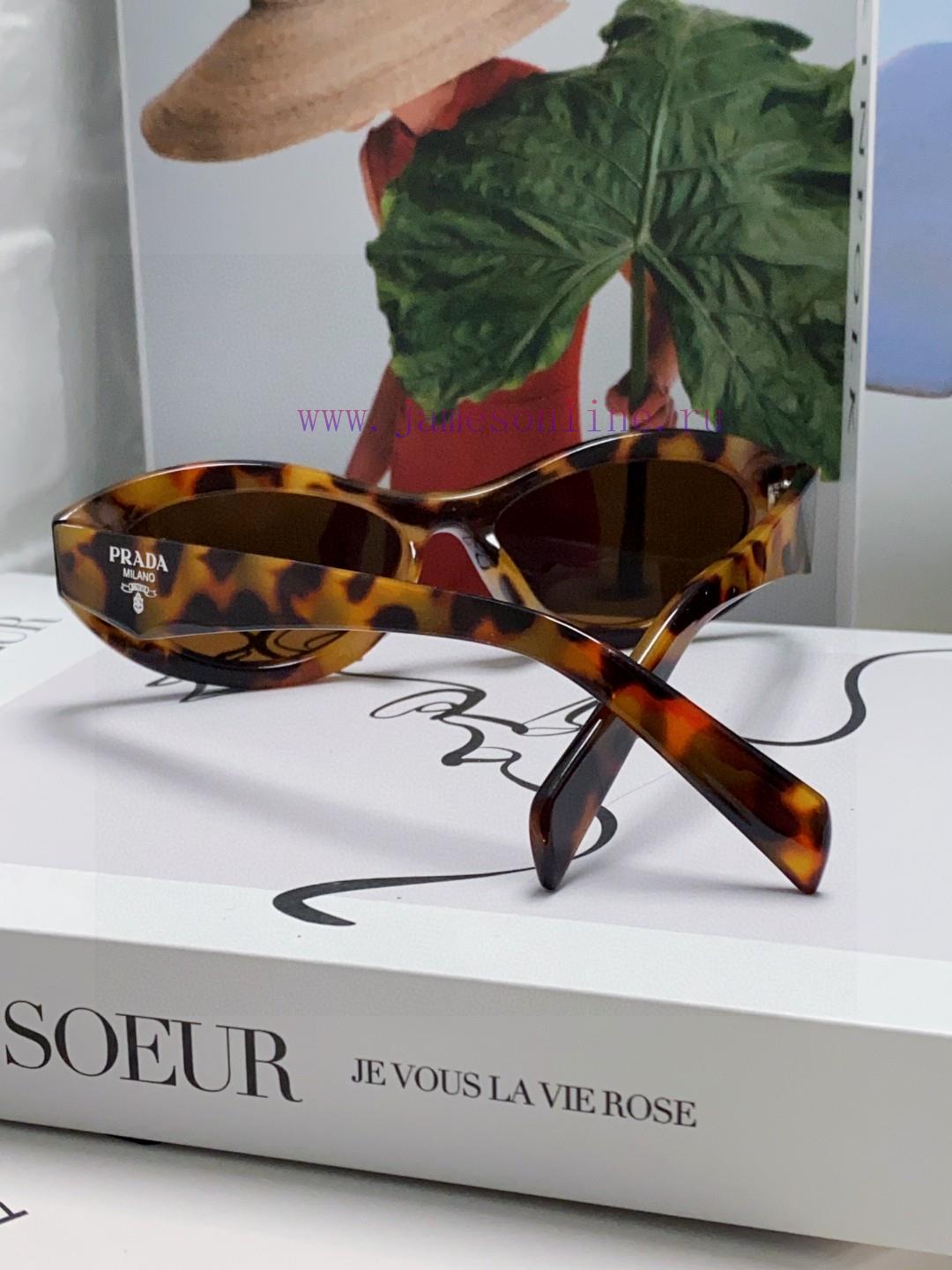 Prada Sunglasses Star Tan Jianci Same Style Fashion Trendy Men's and Women's Glasses PR Sungif7xdkrk - Image 5