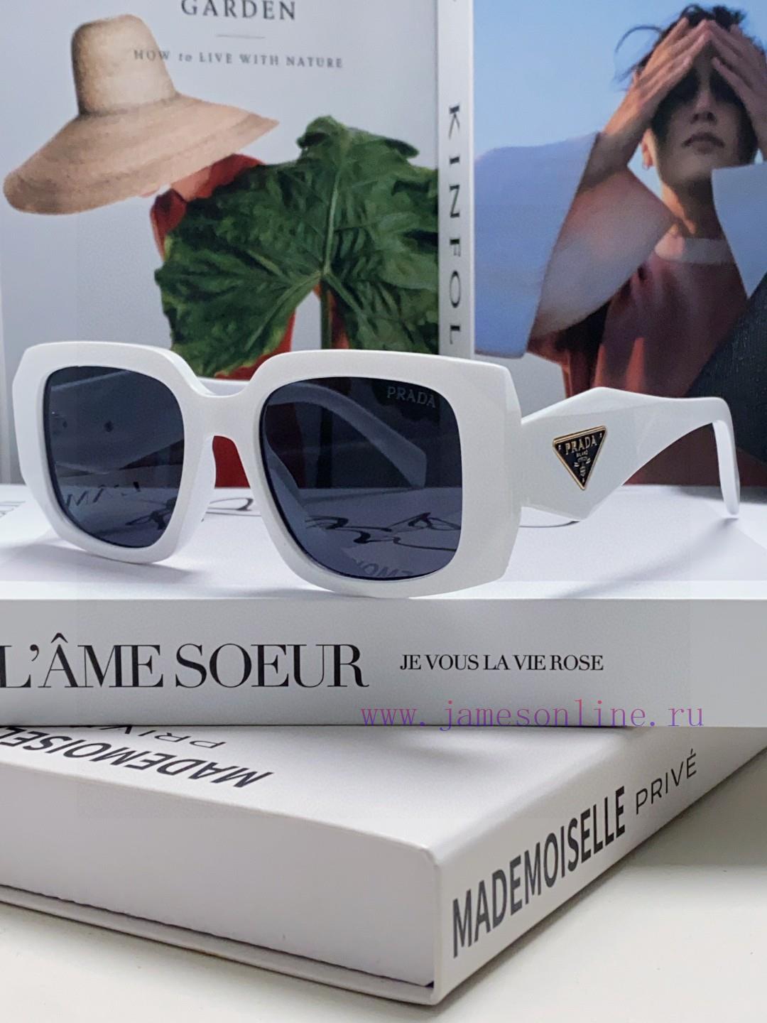 Prada 2024 New Retro Inverted Triangle Logo Sunglasses for Women, with a sense of luxury, fal52lh71k - Image 2