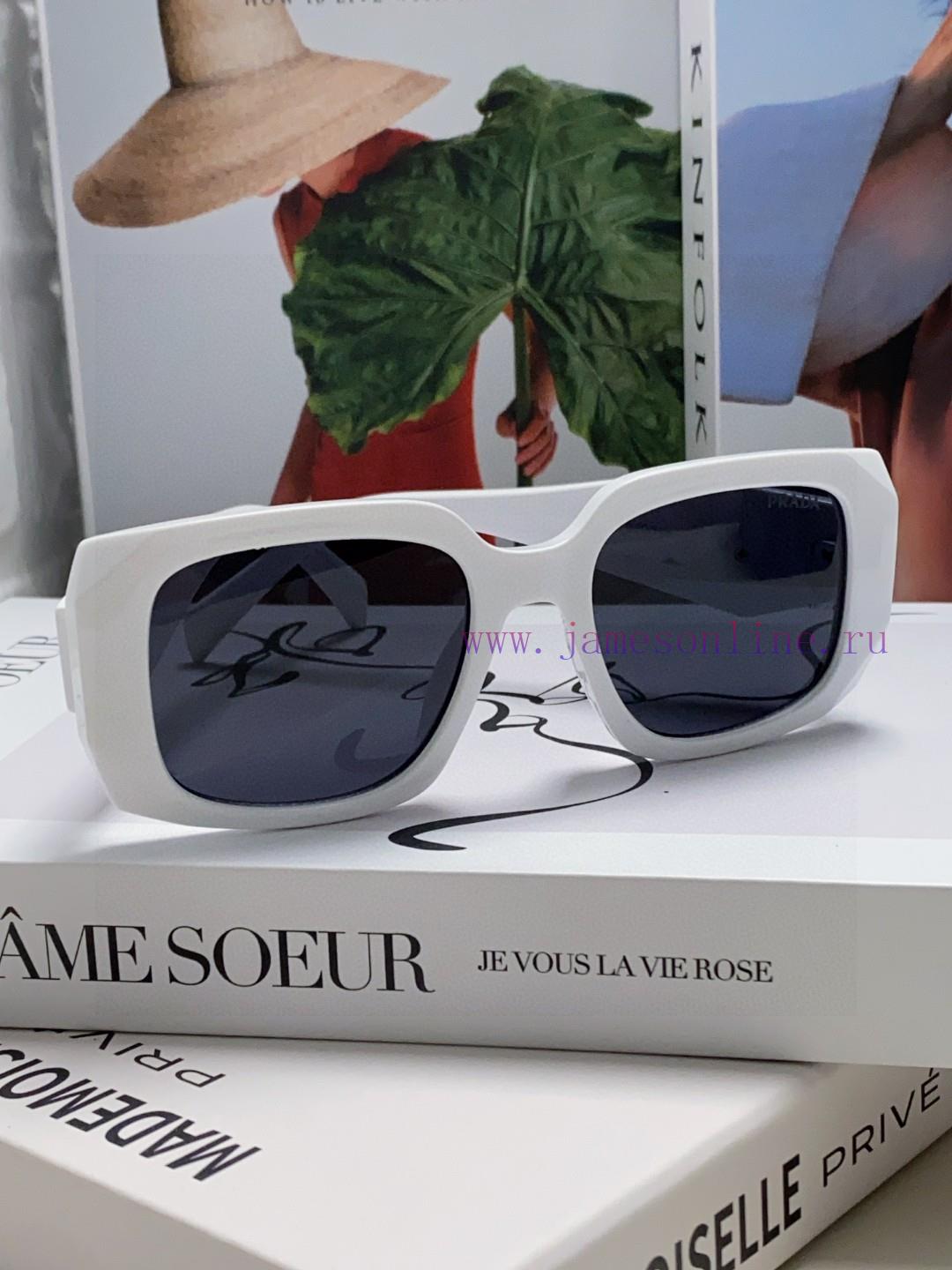 Prada 2024 New Retro Inverted Triangle Logo Sunglasses for Women, with a sense of luxury, fal52lh71k - Image 3