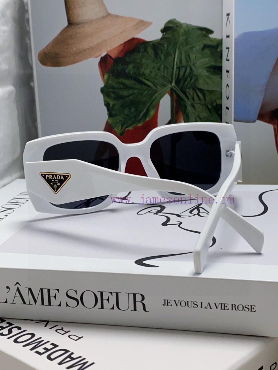 Prada 2024 New Retro Inverted Triangle Logo Sunglasses for Women, with a sense of luxury, fal52lh71k - Image 4