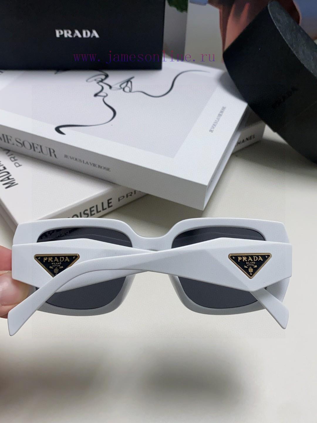 Prada 2024 New Retro Inverted Triangle Logo Sunglasses for Women, with a sense of luxury, fal52lh71k - Image 6