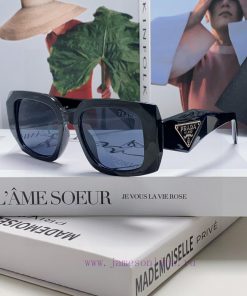 Prada 2024 New Retro Inverted Triangle Logo Sunglasses for Women, with a sense of luxury, faodnb0msy