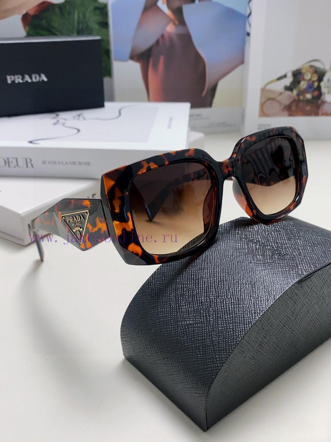 Prada 2024 New Retro Inverted Triangle Logo Sunglasses for Women, with a sense of luxury, farqb7037d - Image 9