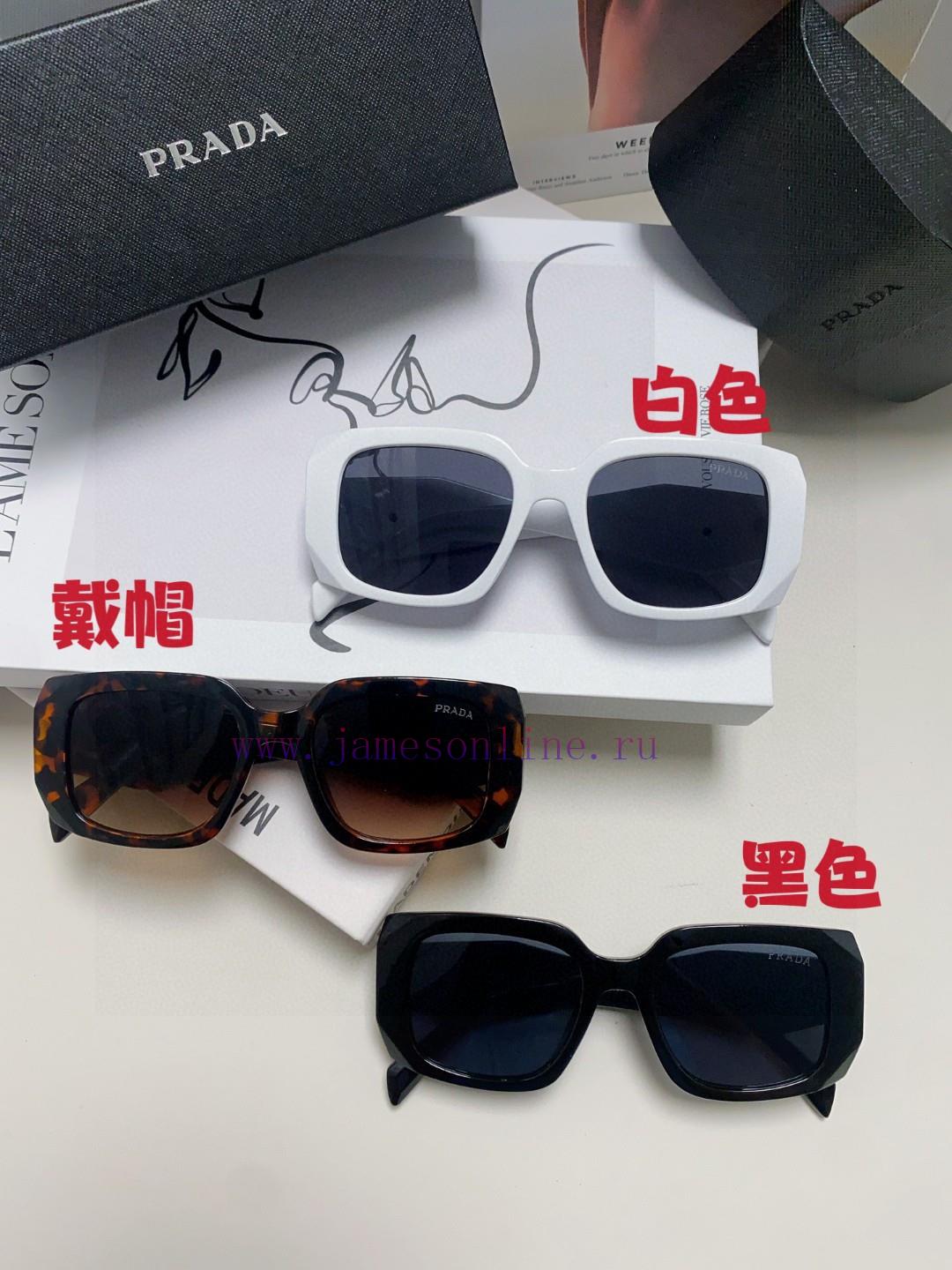 Prada 2024 New Retro Inverted Triangle Logo Sunglasses for Women, with a sense of luxury, farqb7037d - Image 11