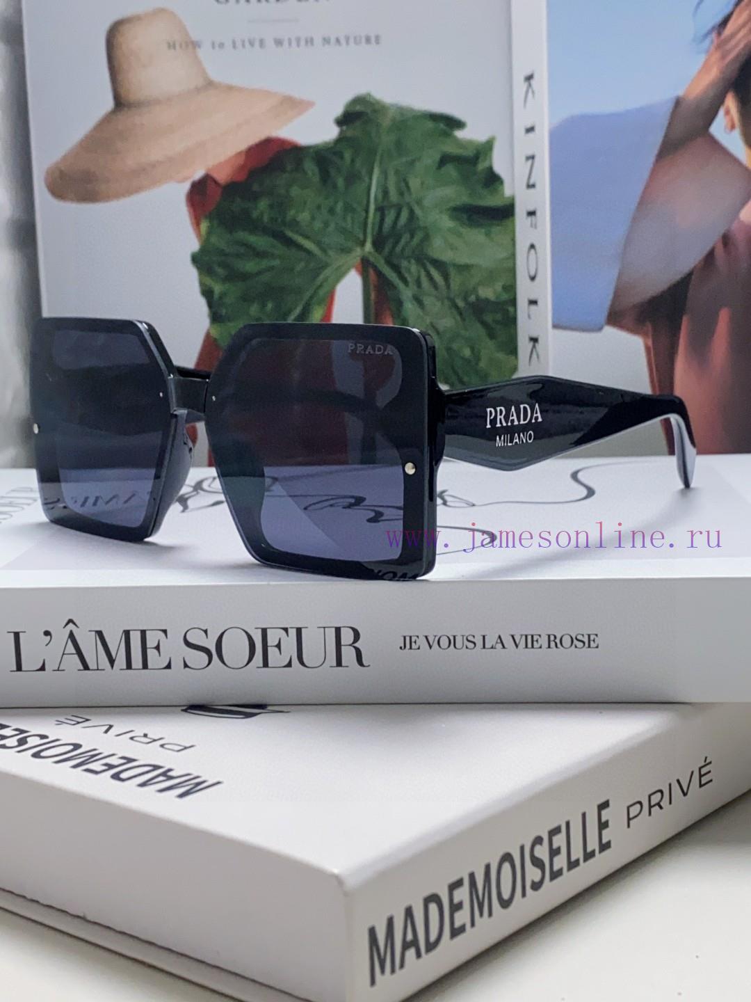 Prada 2024 New Fashionable Simple Round Face Personalized Gradient Sunglasses Square Korean o1ngh3ek - Image 2