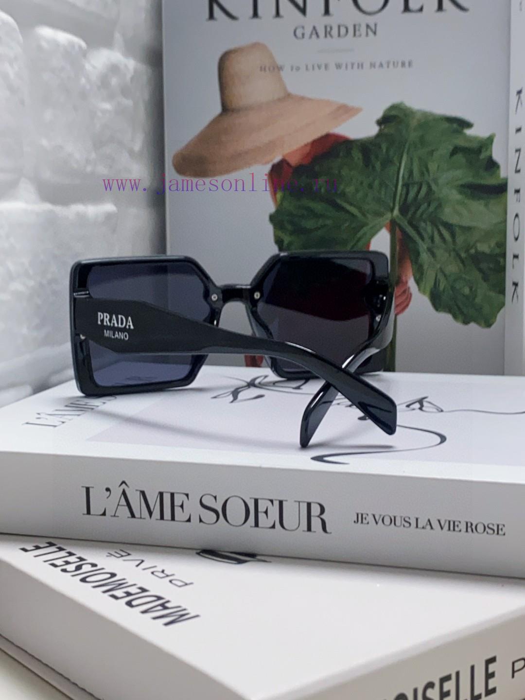 Prada 2024 New Fashionable Simple Round Face Personalized Gradient Sunglasses Square Korean o1ngh3ek - Image 4