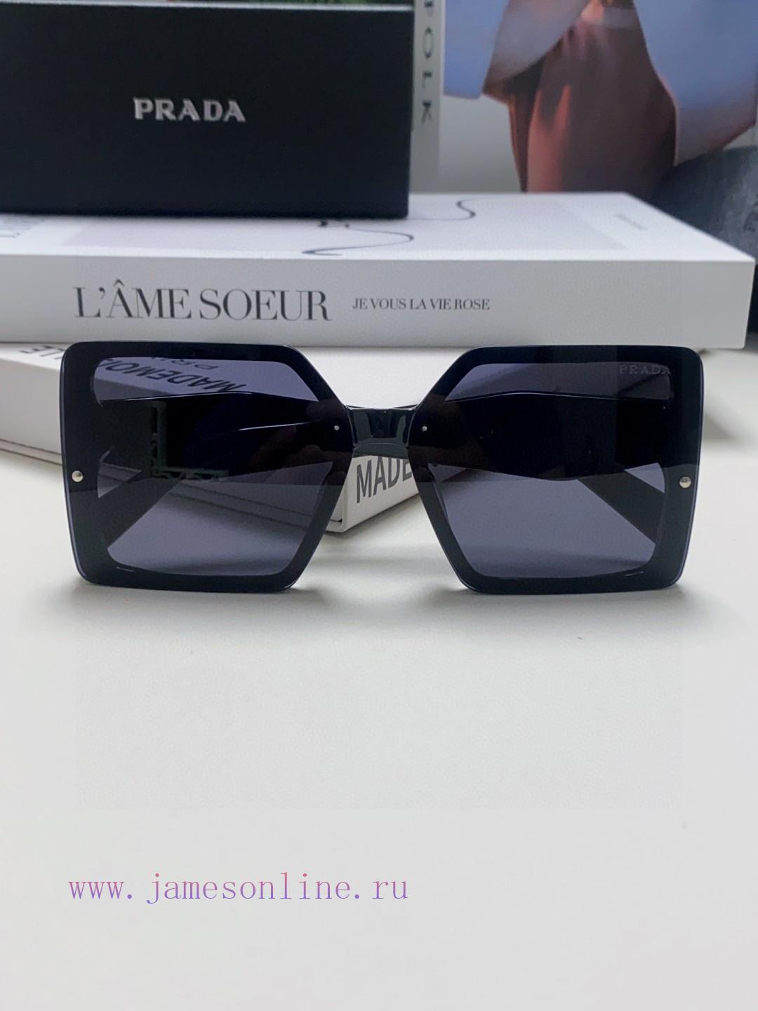 Prada 2024 New Fashionable Simple Round Face Personalized Gradient Sunglasses Square Korean o1ngh3ek - Image 8