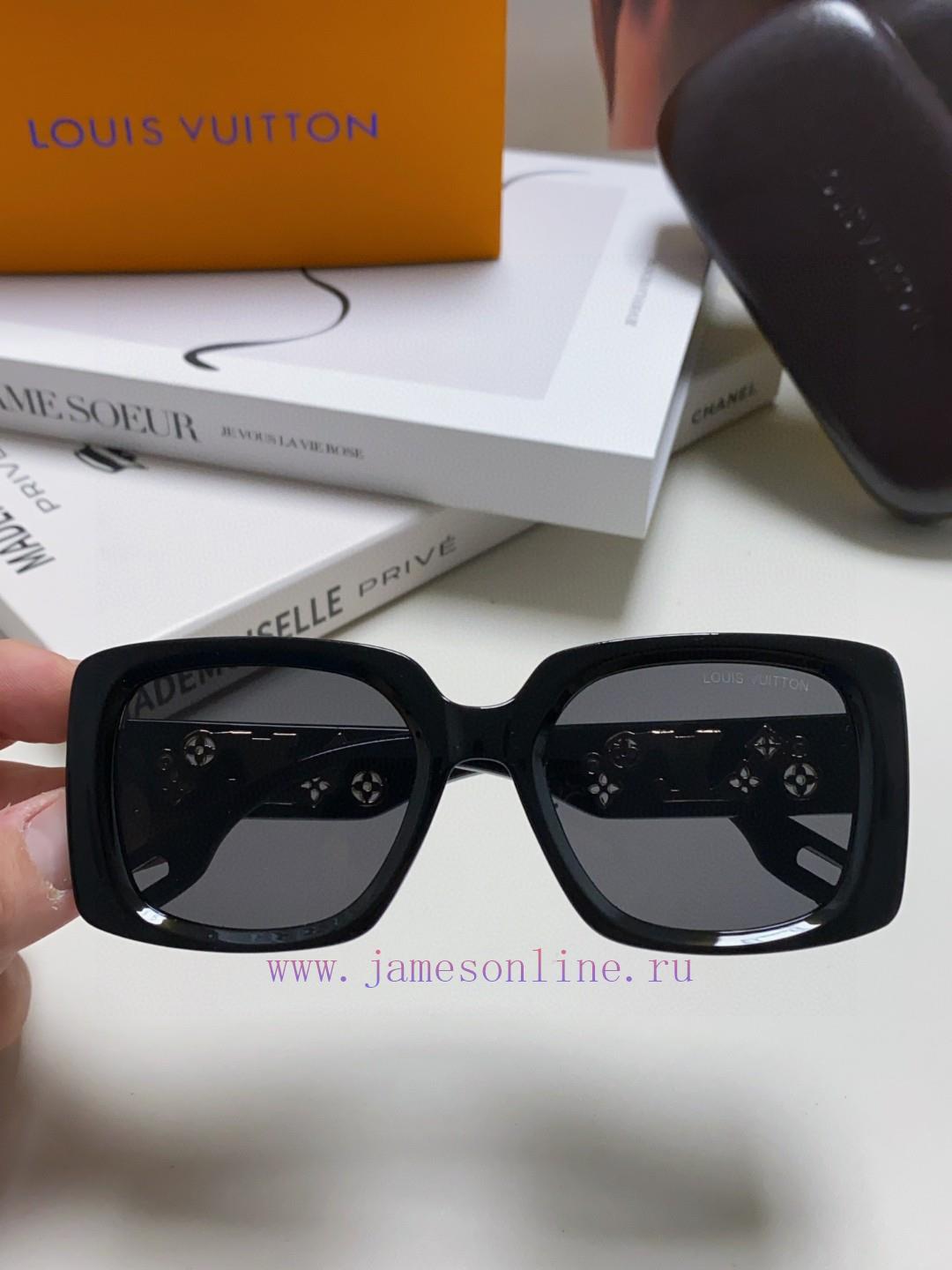 Lv Louis Vuitton 2024 New Xiaohongshu Retro Small Box Polarized Sunglasses Women's White UV uk3yqpbw - Image 5