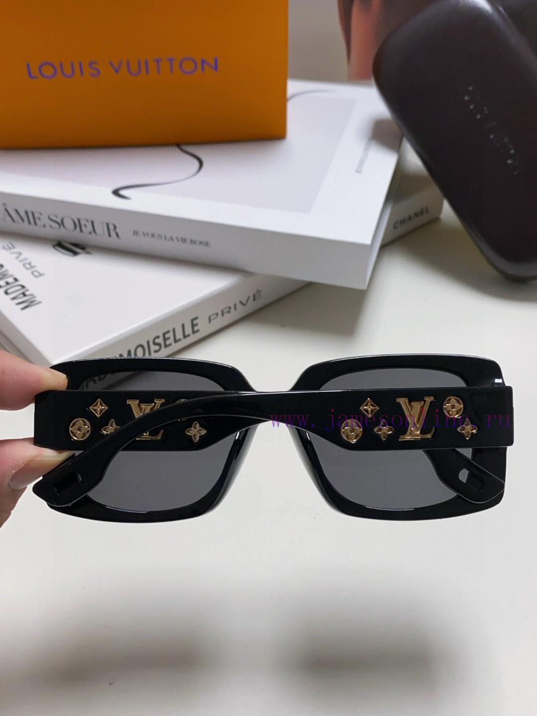 Lv Louis Vuitton 2024 New Xiaohongshu Retro Small Box Polarized Sunglasses Women's White UV uk3yqpbw - Image 6