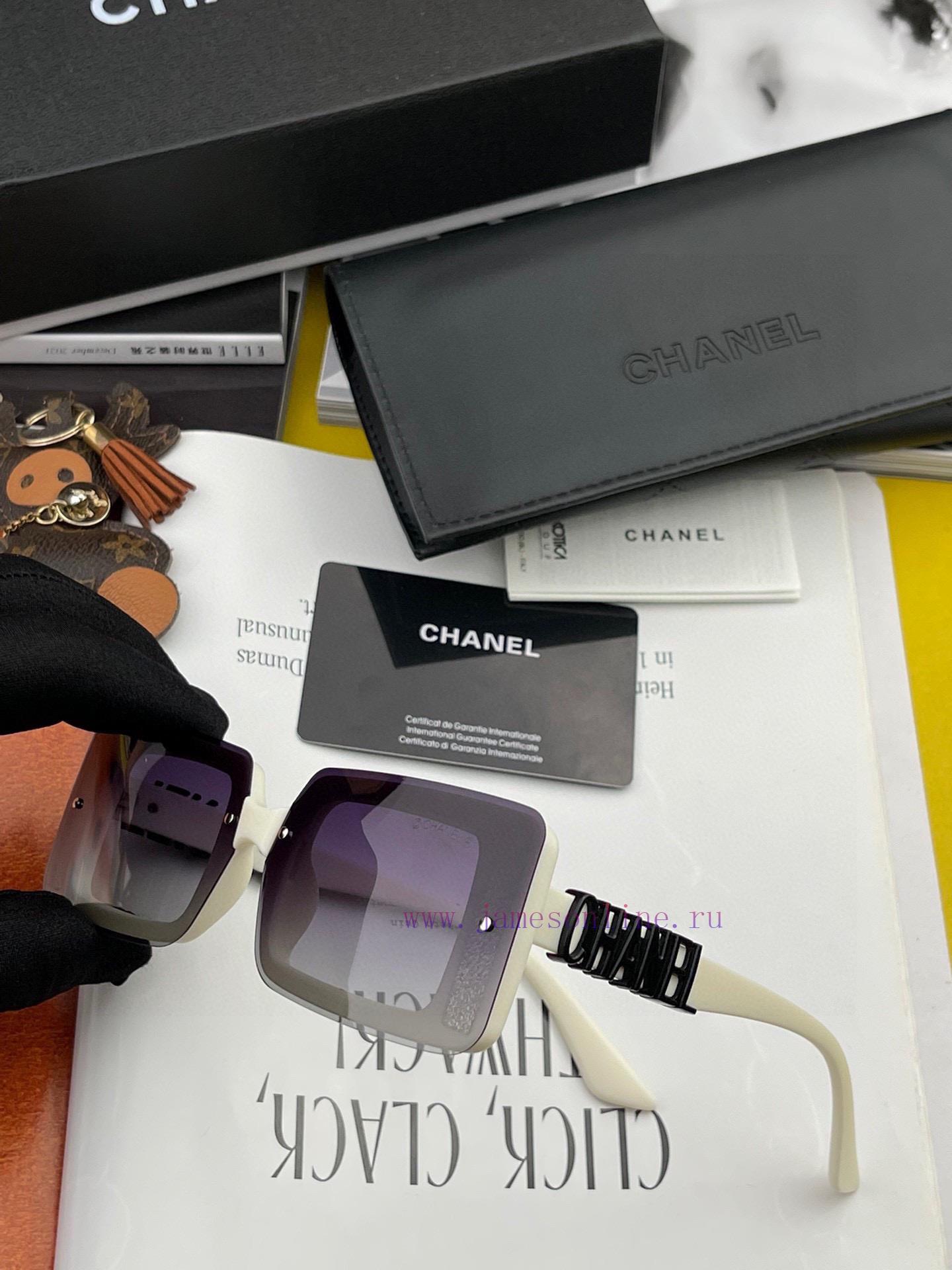 Chanel 2024 Spring New Trendy Popular Fashion Box Polarized Sunglasses High Quality Comfortajqm35xhk - Image 6