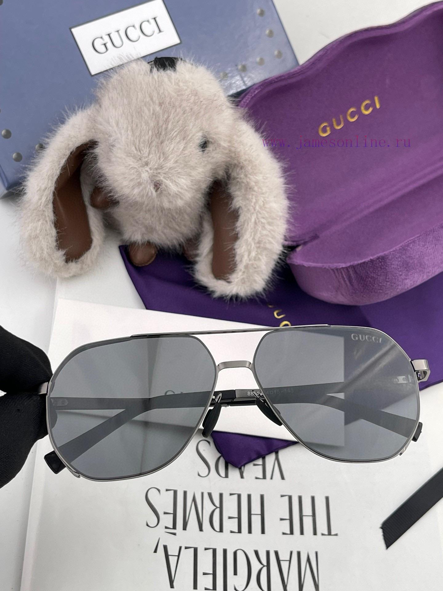 GUCCI Men's Colorful Pilot Polarized Sunglasses ️ Material HD Nylon Thickened Card Slot HD Preng4jti - Image 6