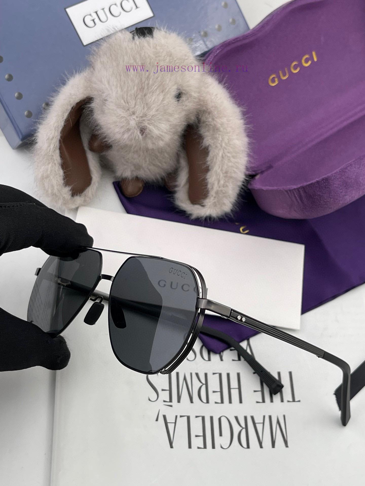 GUCCI Men's Colorful Pilot Polarized Sunglasses ️ Material HD Nylon Thickened Card Slot HD Preng4jti - Image 9