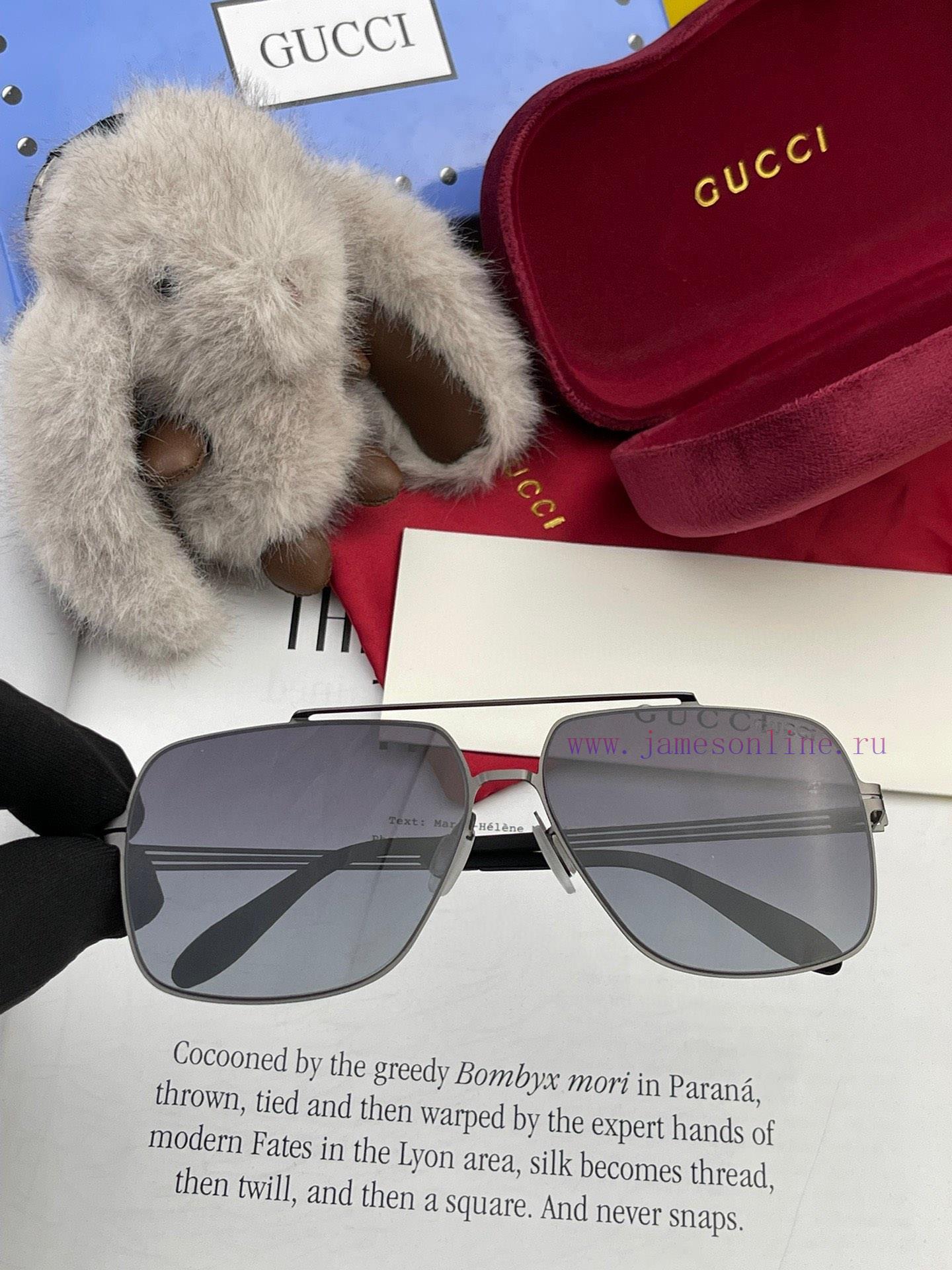 GUCCI 2024 New Men's and Women's Couple Sunglasses Polygonal Sunglasses IP Plating Never Fadke3yb71j - Image 4