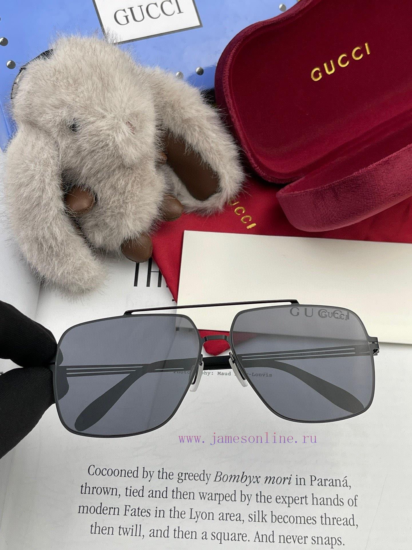 GUCCI 2024 New Men's and Women's Couple Sunglasses Polygonal Sunglasses IP Plating Never Fadke3yb71j - Image 6