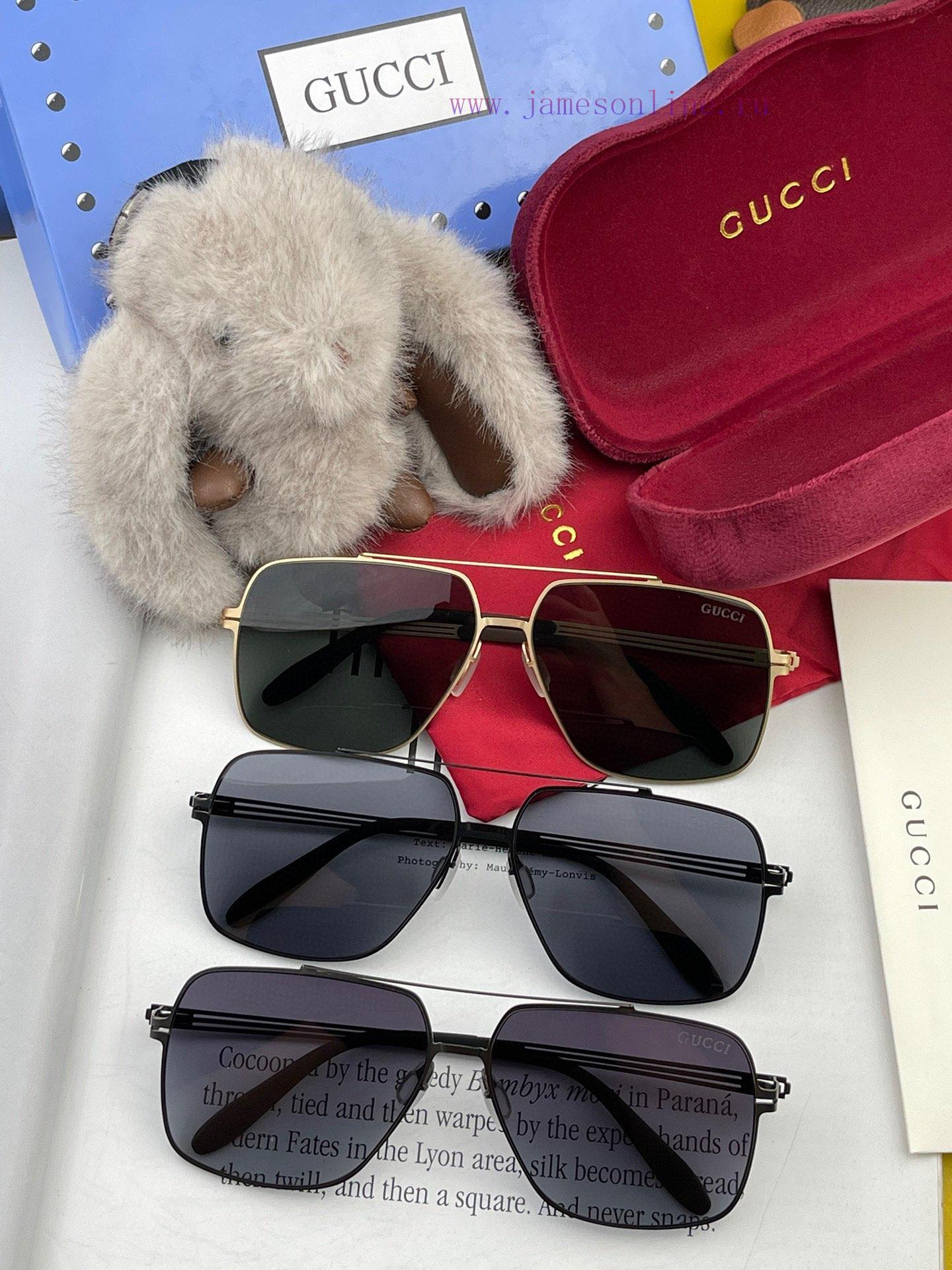 GUCCI 2024 New Men's and Women's Couple Sunglasses Polygonal Sunglasses IP Plating Never Fadke3yb71j - Image 10