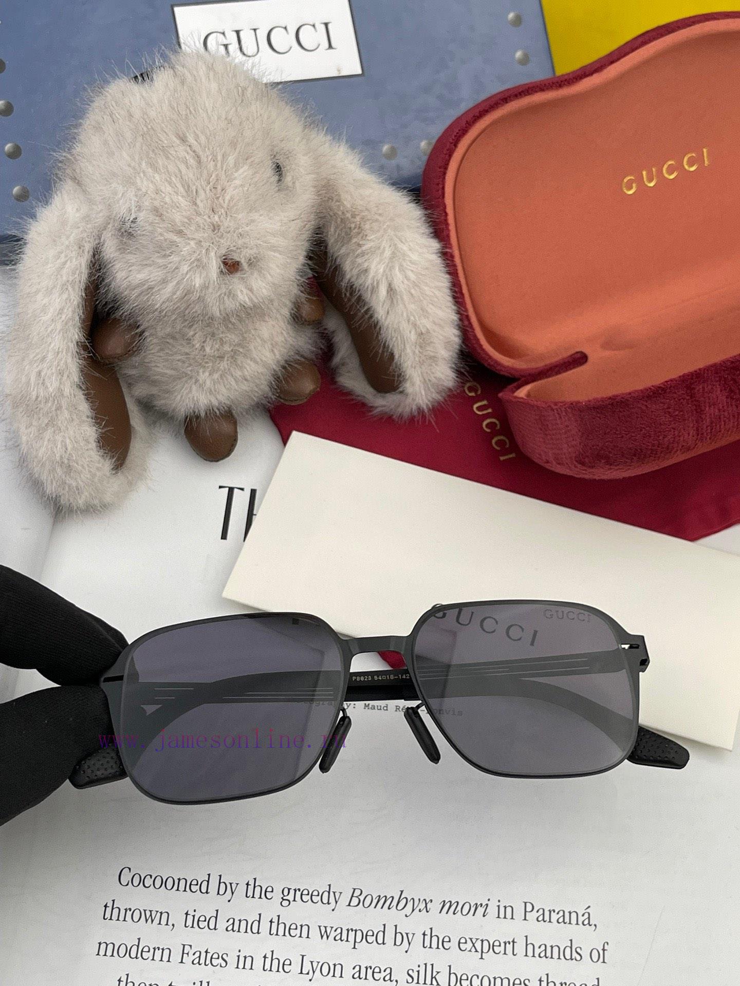 GUCCI 2024 New Men's and Women's Couple Sunglasses Polygonal Sunglasses i ️ Electroplating Njsb1sihn - Image 4