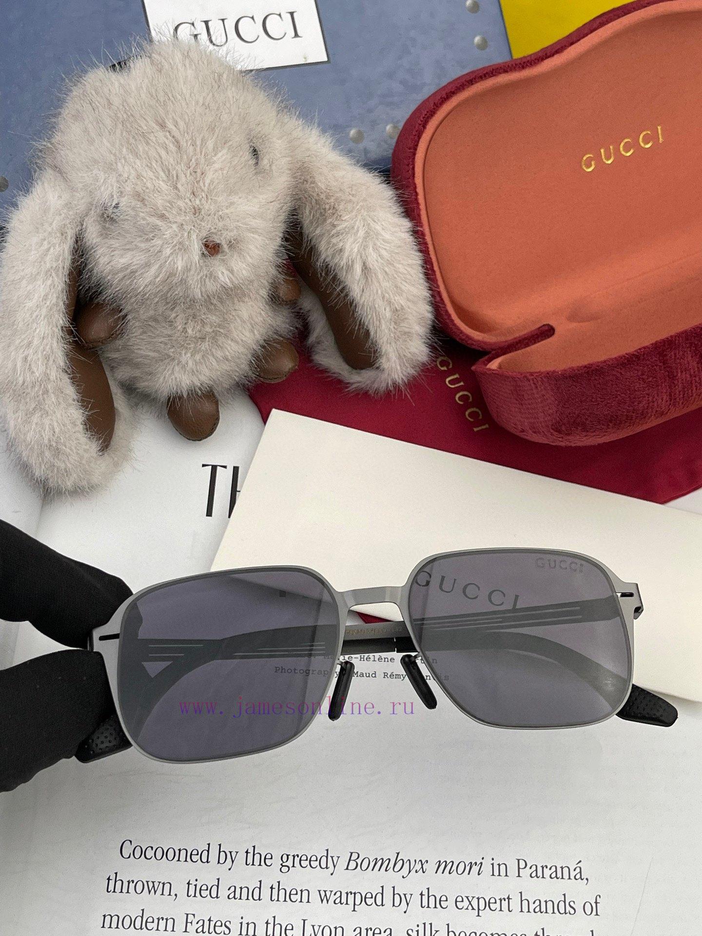 GUCCI 2024 New Men's and Women's Couple Sunglasses Polygonal Sunglasses i ️ Electroplating Njsb1sihn - Image 5