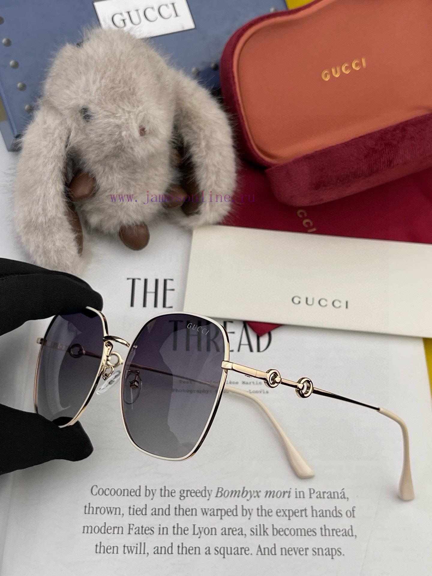 GUCCI 2024 Spring New Saddle Buckle Mirror Leg Series Sunglasses, Elegant Box Sunglasses. Vav3ne4qsp - Image 7