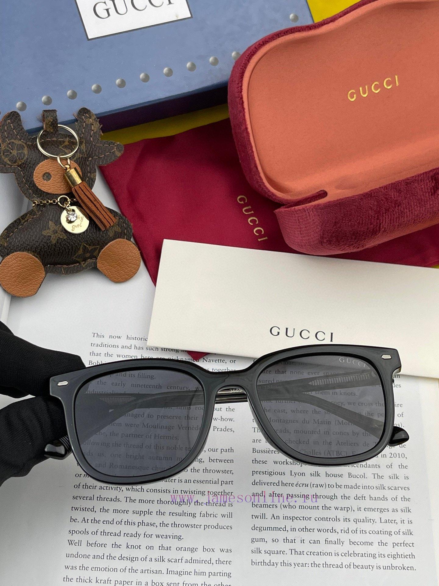 GUCCI GG Round Frame Sunglasses Perfect Quality Unique Design Suitable for Various Face Shapfjqhkf91 - Image 4