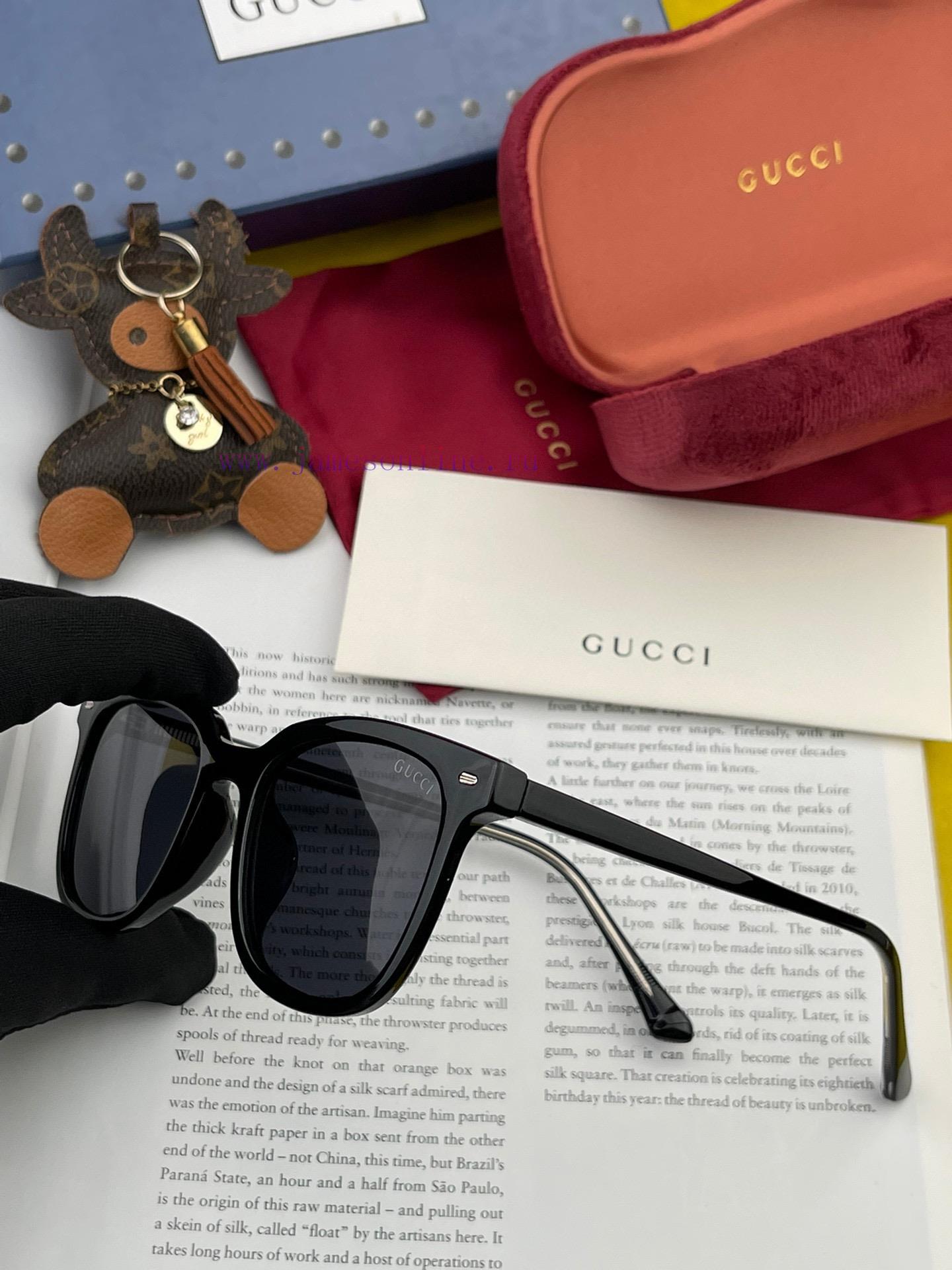 GUCCI GG Round Frame Sunglasses Perfect Quality Unique Design Suitable for Various Face Shapfjqhkf91 - Image 6