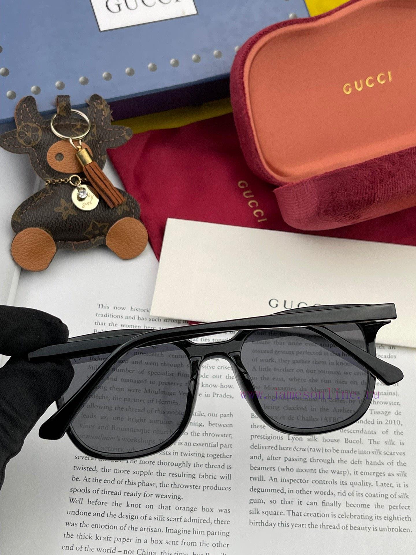 GUCCI GG Round Frame Sunglasses Perfect Quality Unique Design Suitable for Various Face Shapfjqhkf91 - Image 9