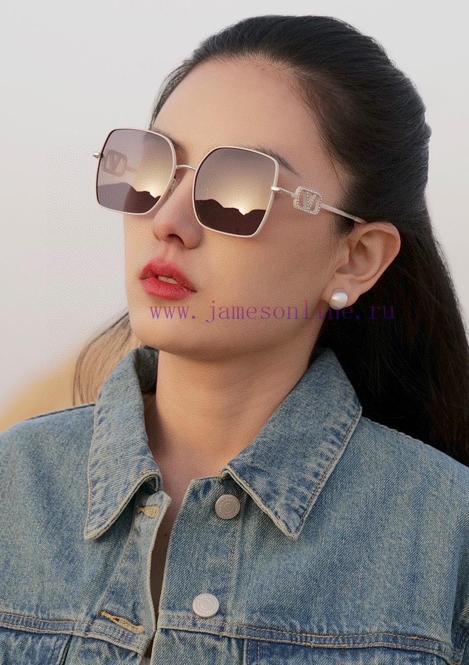 Polarized series LV large frame sunglasses with classic box design, not picky about face shacutdhdfd - Image 2