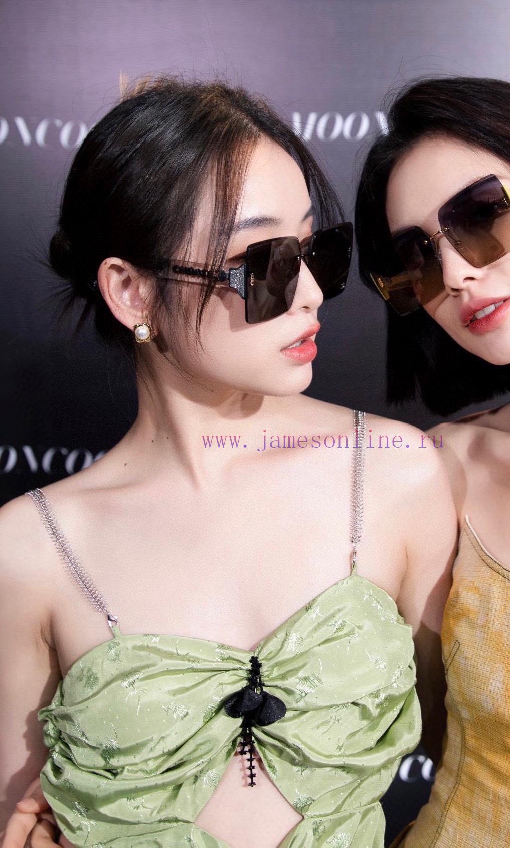 Chanel 2024 Spring New Trendy Popular Fashion Box Sunglasses High Quality Comfortable Wearin3lqm82lk - Image 3