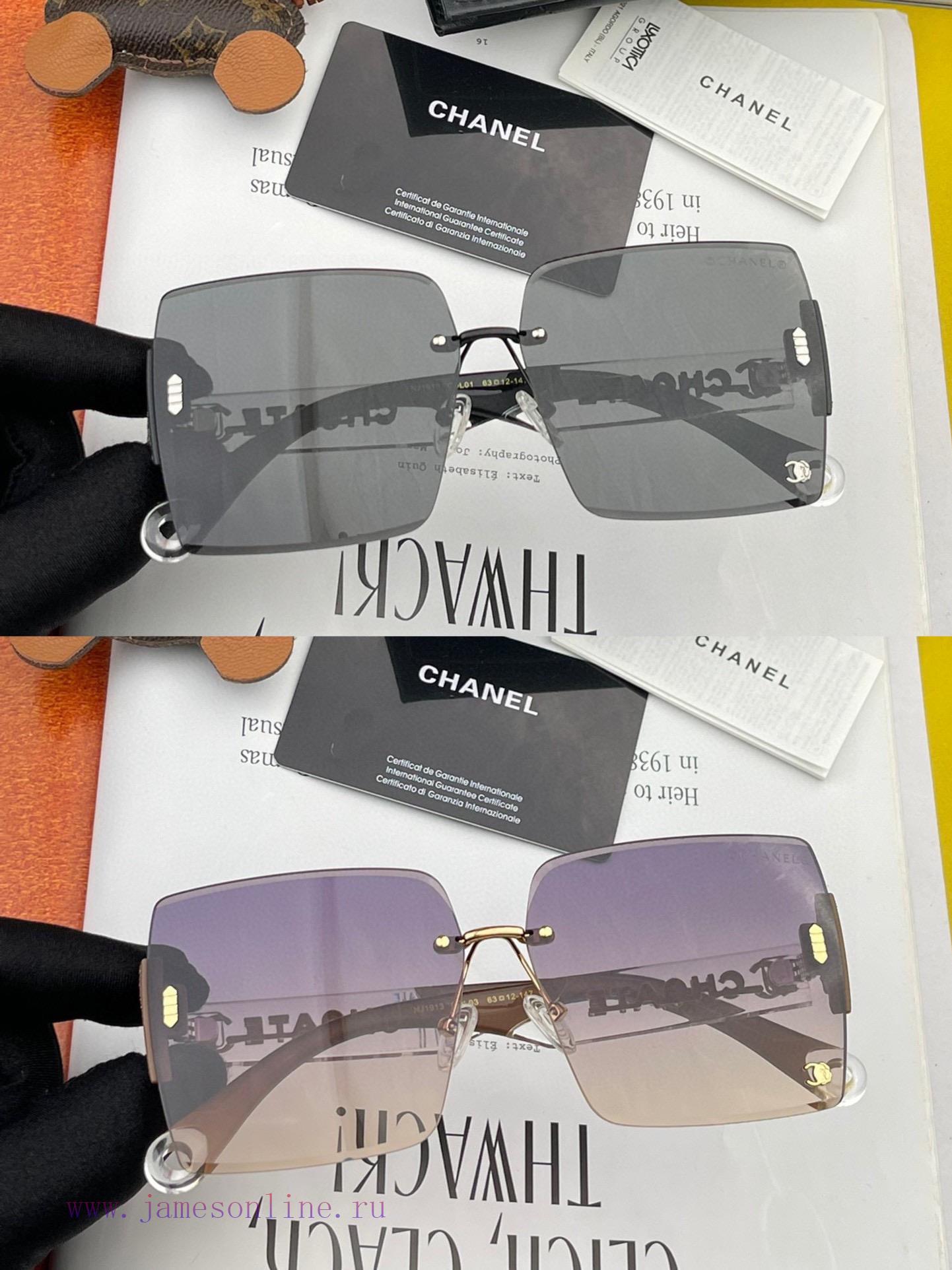 Chanel 2024 Spring New Trendy Popular Fashion Box Sunglasses High Quality Comfortable Wearin3lqm82lk - Image 10