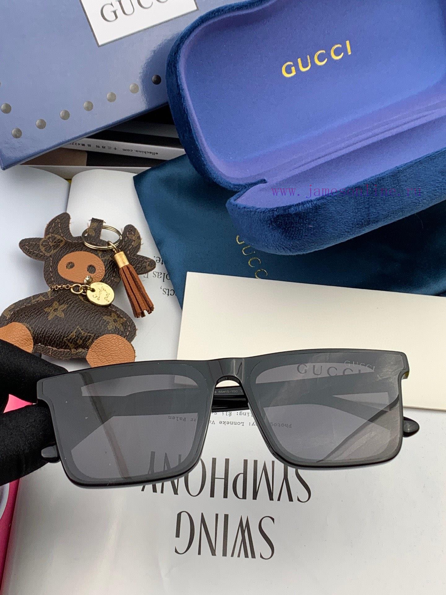 GUCCI2024 Spring New Integrated Mirror Large Frame Sunglasses for Men and WomenExplosive laru3vnzshx - Image 5