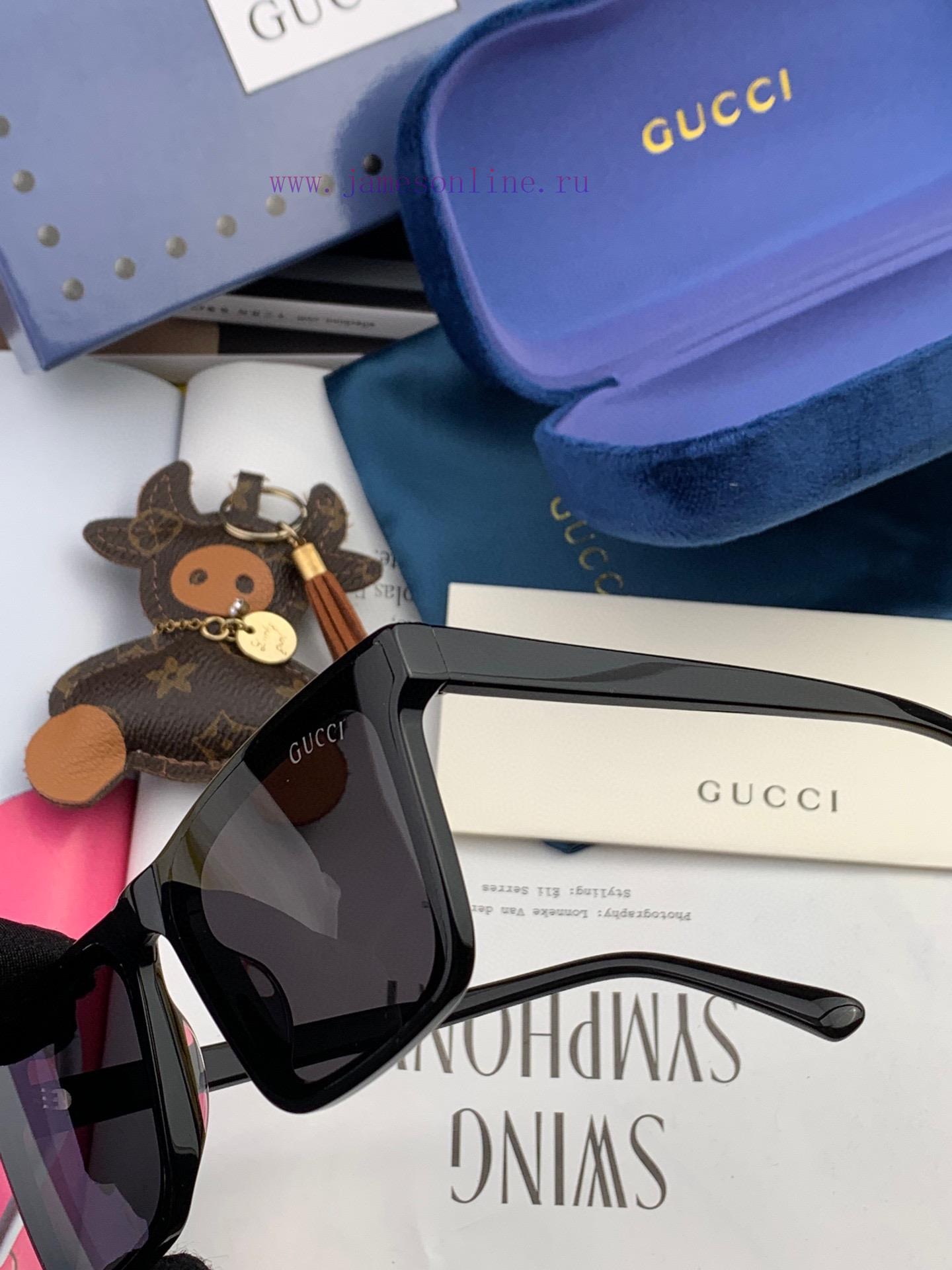 GUCCI2024 Spring New Integrated Mirror Large Frame Sunglasses for Men and WomenExplosive laru3vnzshx - Image 7