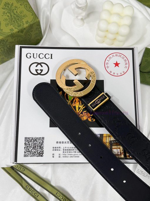 Belt Gucci Gucci️The waistband is made of 100% cowhide, ensuring genuine leather. The 24k ca jgrbtlci - Image 9