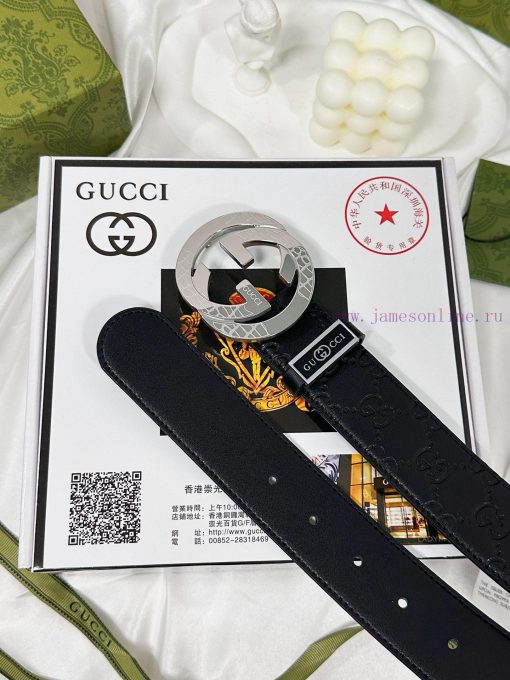 Belt Gucci Gucci️The waistband is made of 100% cowhide, ensuring genuine leather. The 24k ca jgrbtlci - Image 10