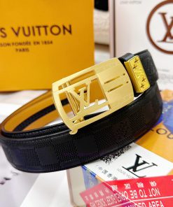 Belt LV Louis Vuitton automatic buckle-Belt replica The automatic belt series is made of 100 1ljzgiht