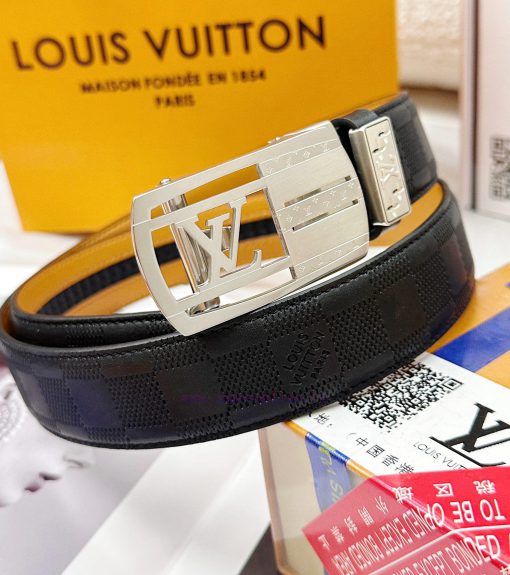 Belt LV Louis Vuitton automatic buckle-Belt replica The automatic belt series is made of 100 kml388ng - Image 2